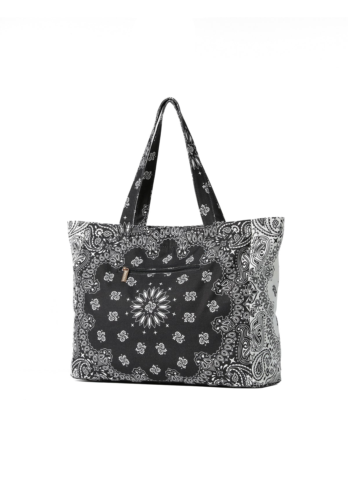 Bandana Tote- Black/White