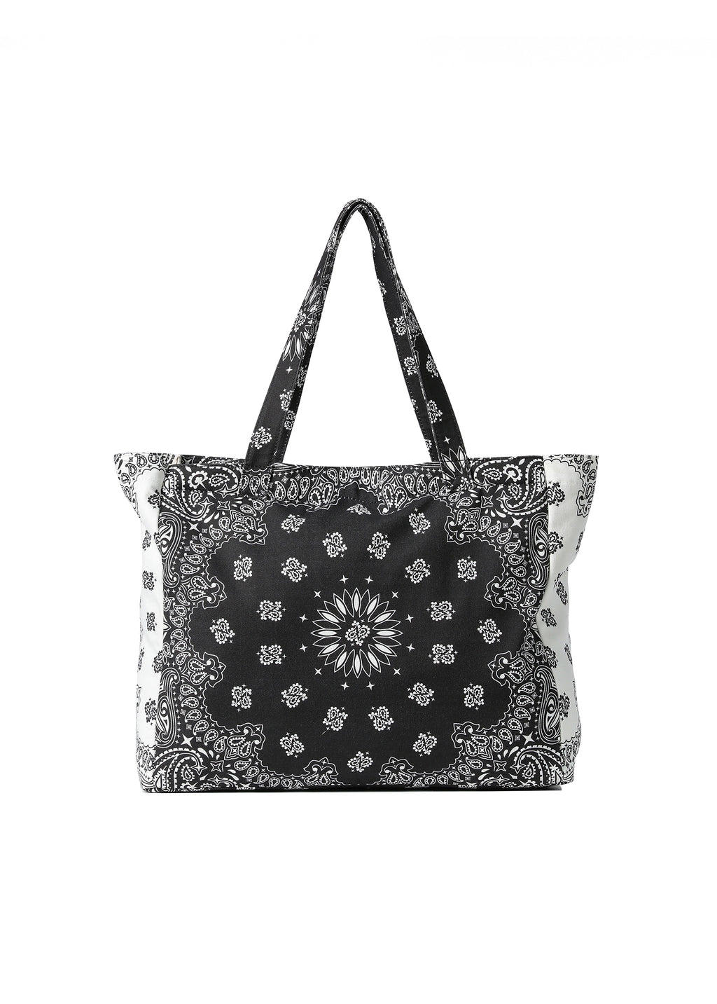 Bandana Tote- Black/White