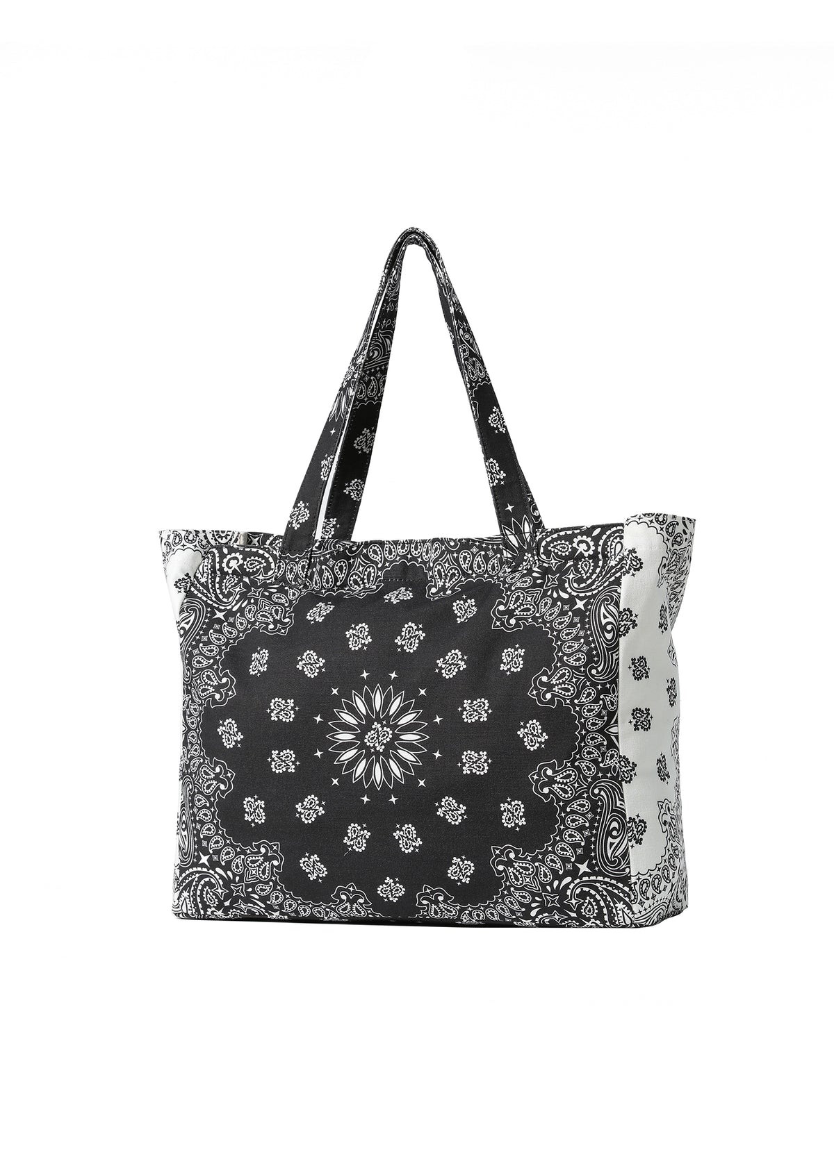 Bandana Tote- Black/White