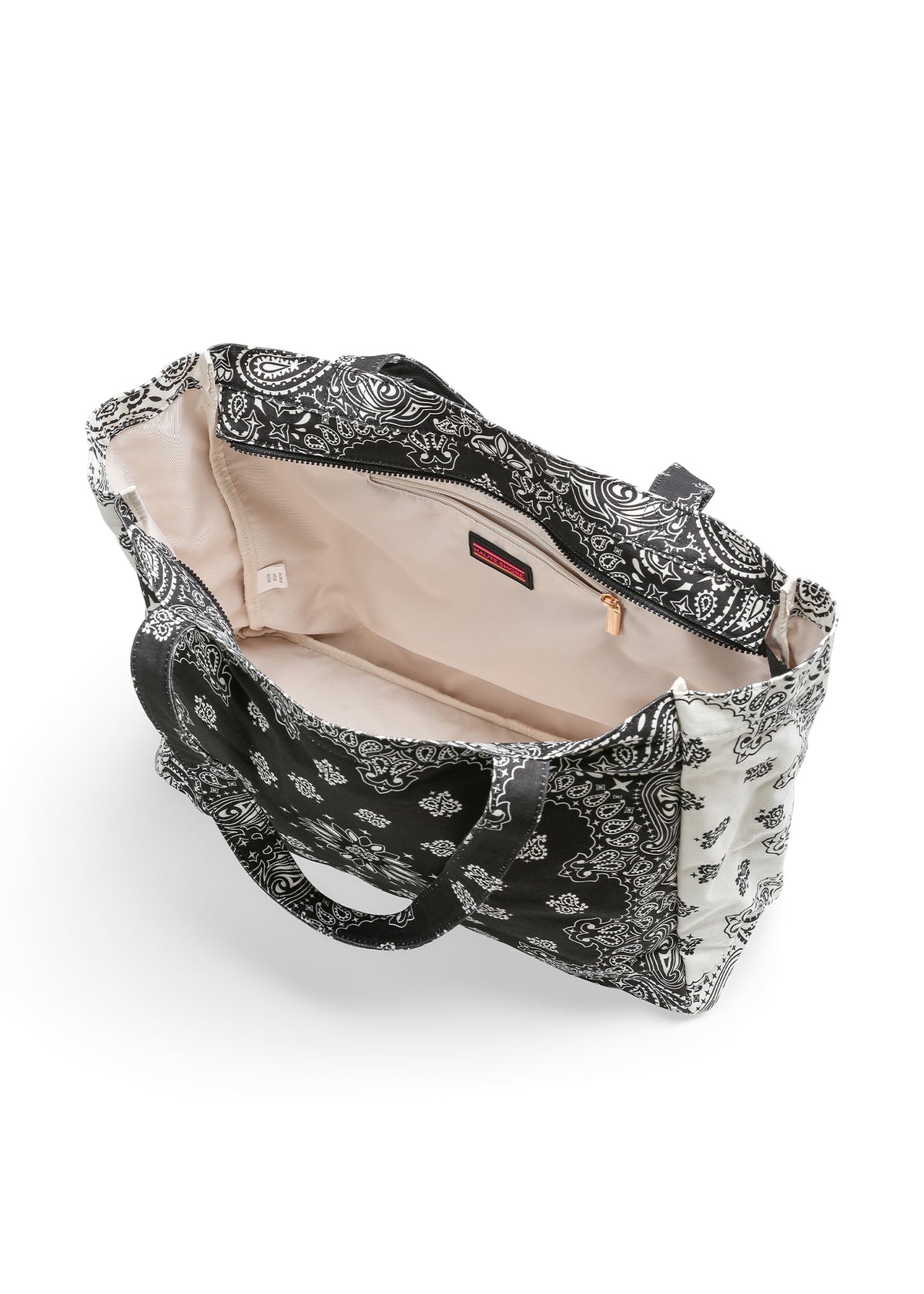 Bandana Tote- Black/White