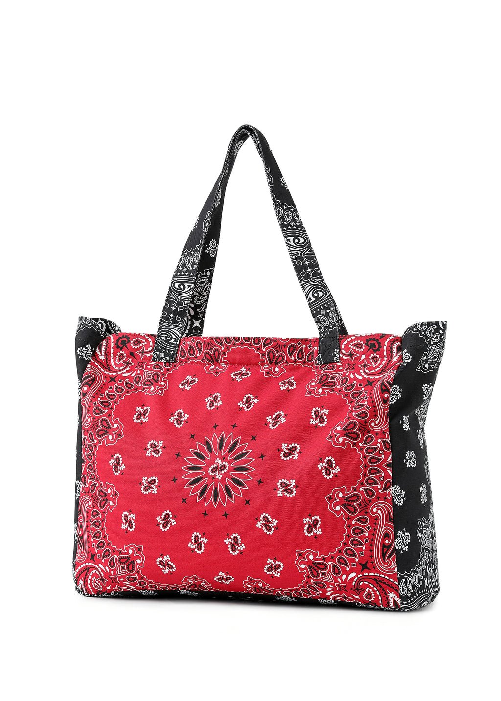 Bandana Tote- Red/Black