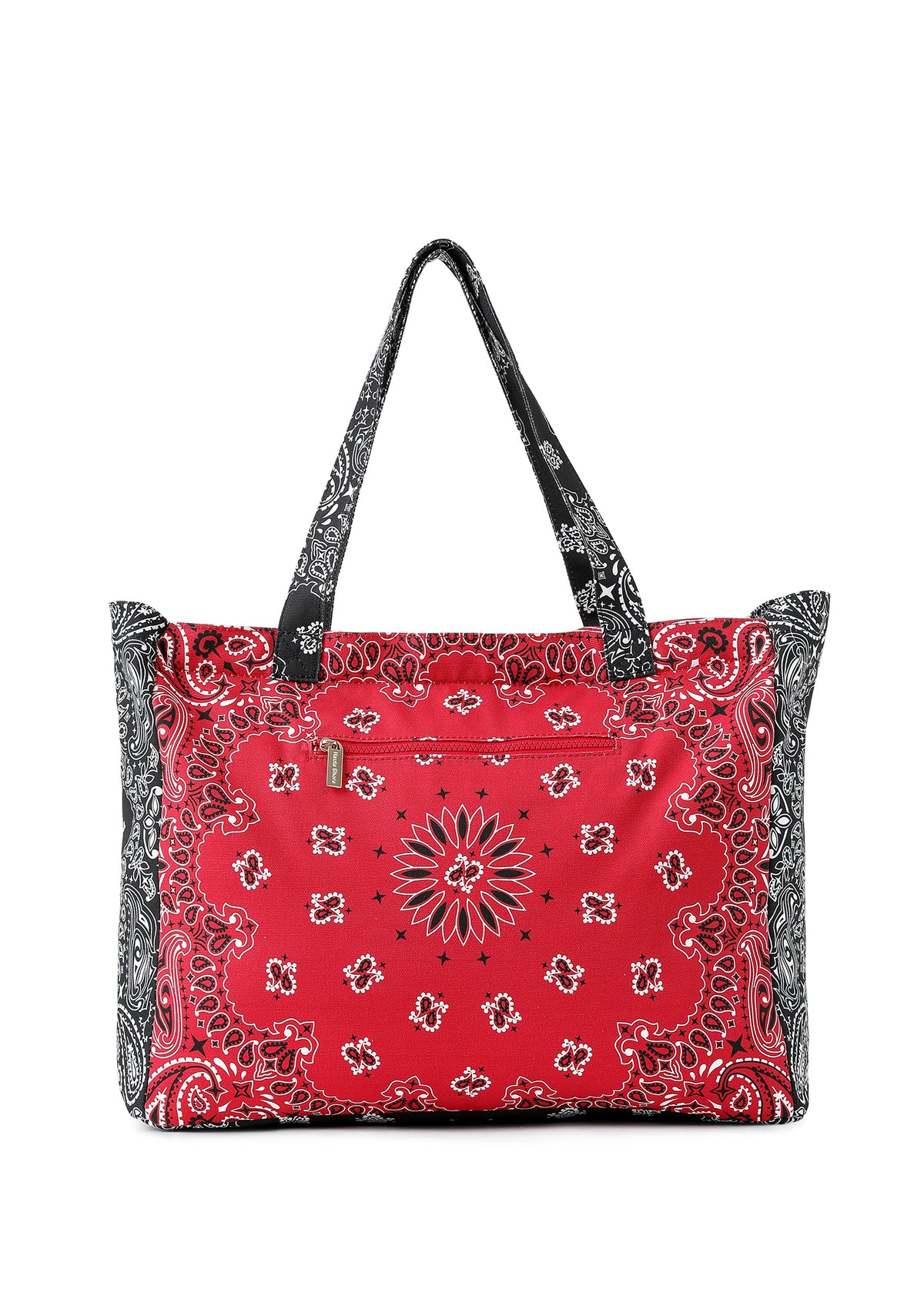 Bandana Tote- Red/Black
