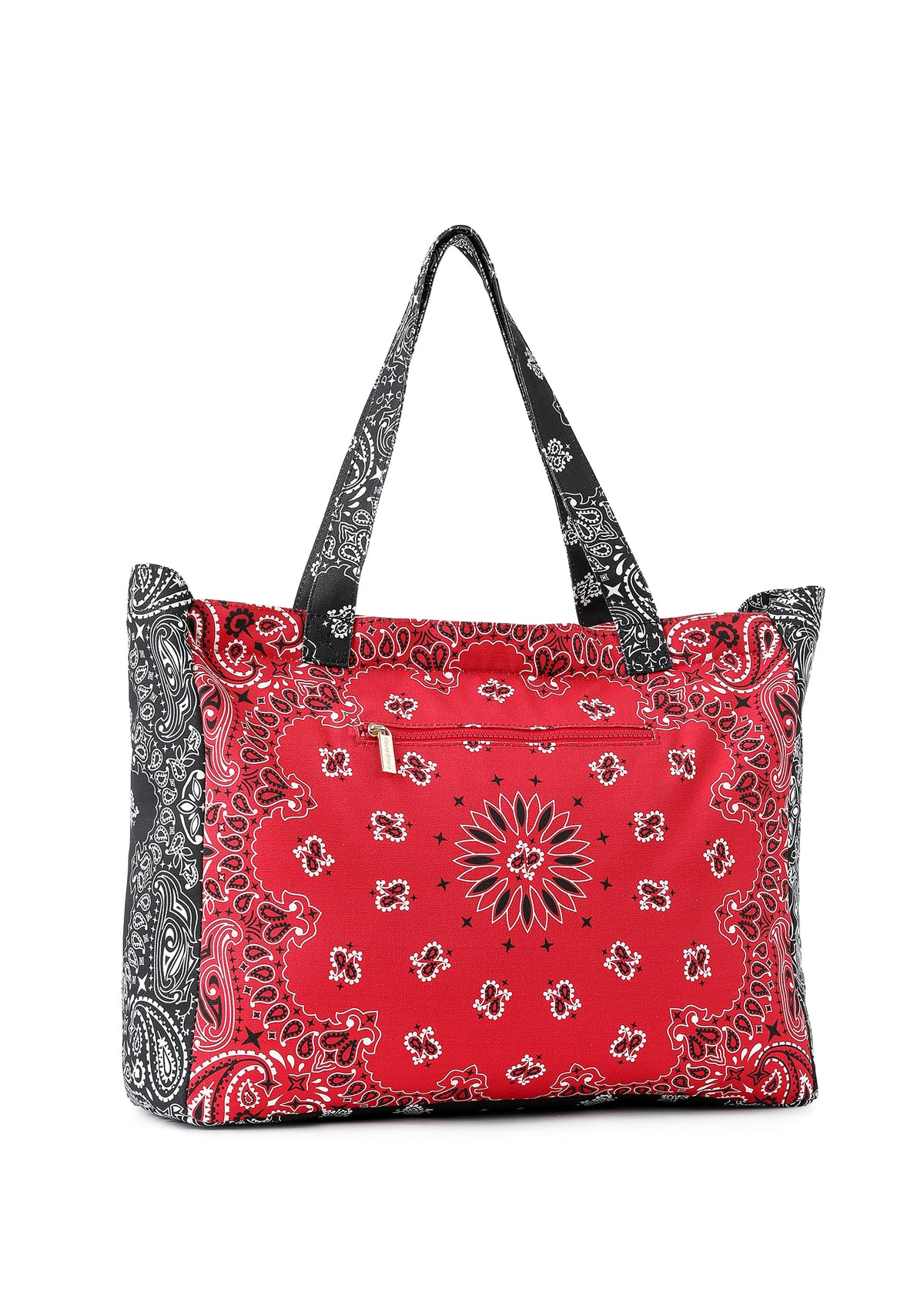 Bandana Tote- Red/Black