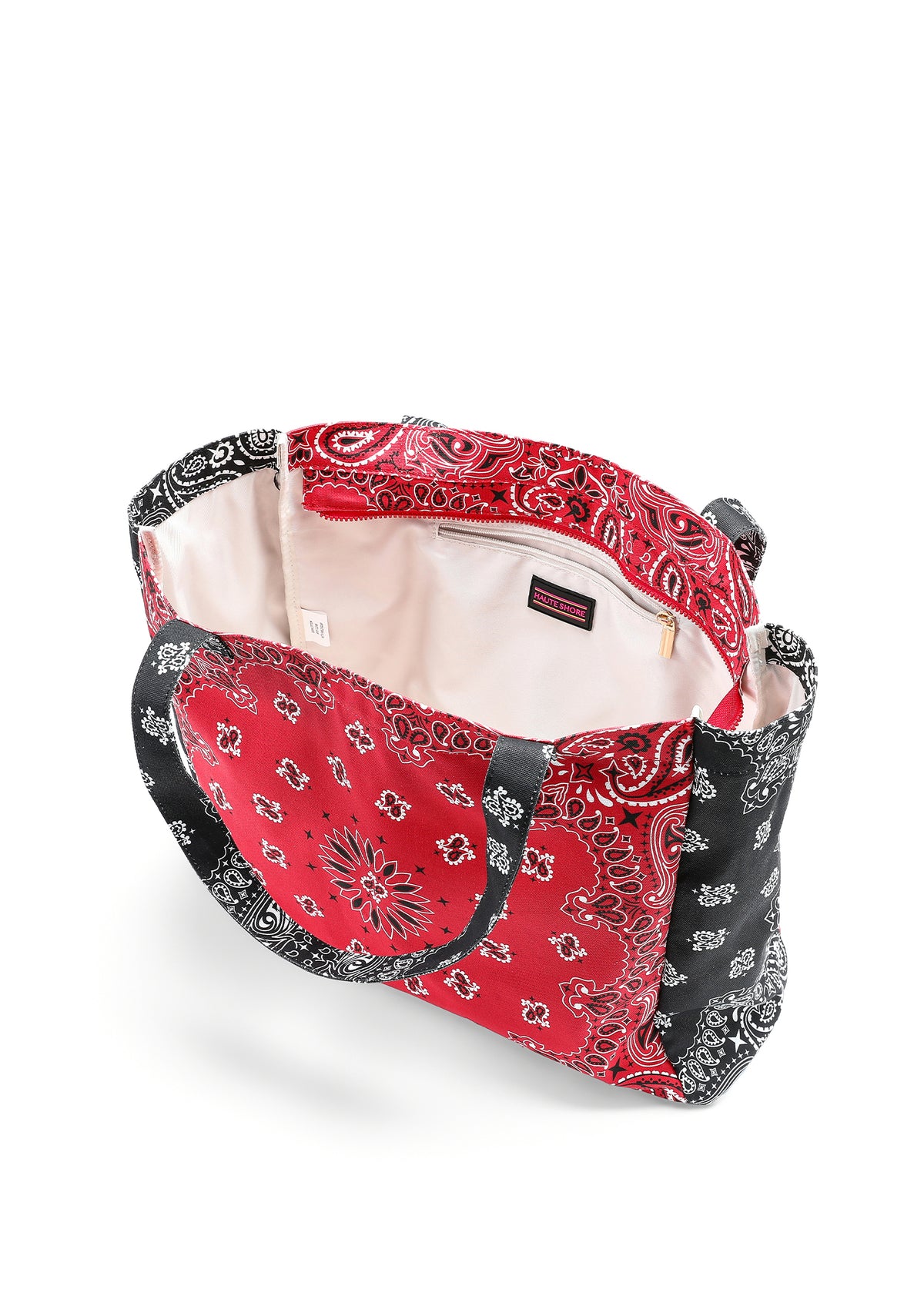 Bandana Tote- Red/Black