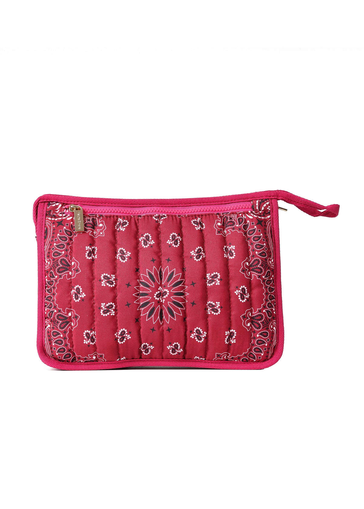 Bandana Pouch Burgundy/Pink