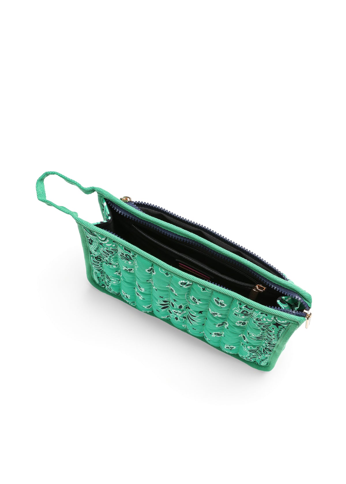 Bandana Pouch Kelly Green/Navy