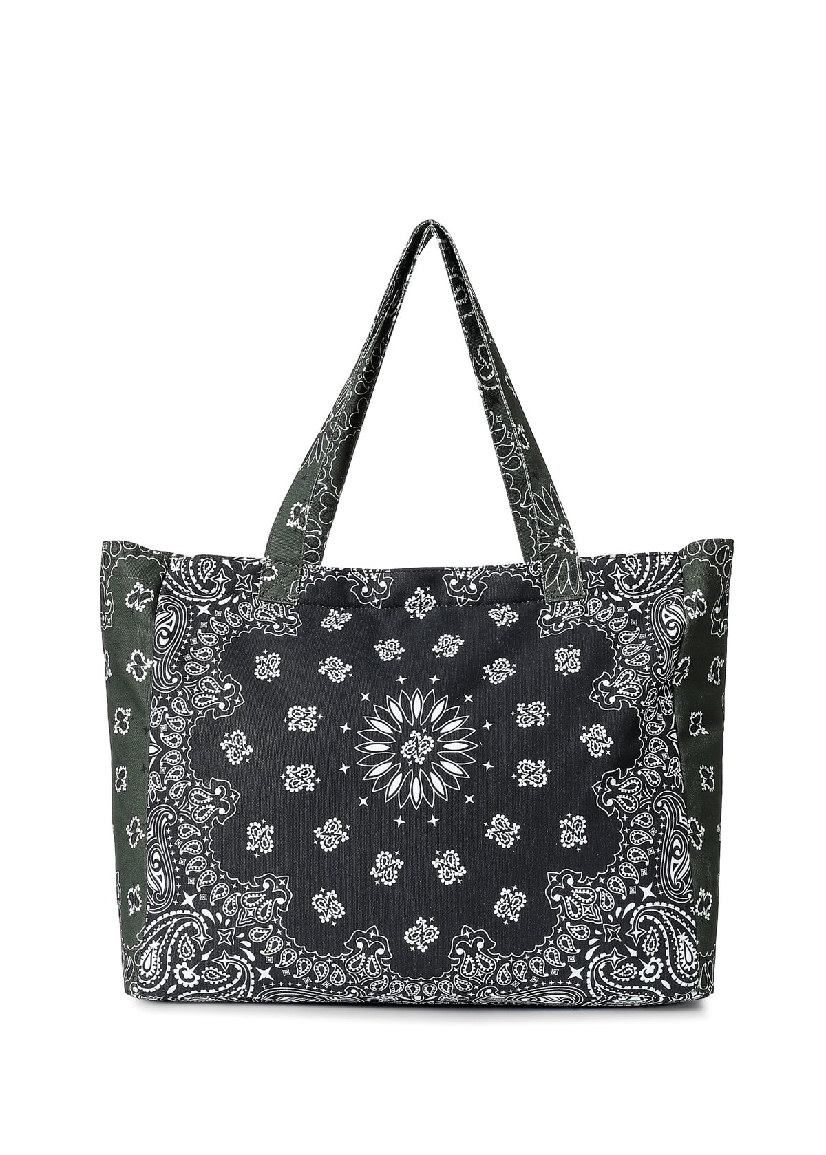 Bandana Tote- Black/Army