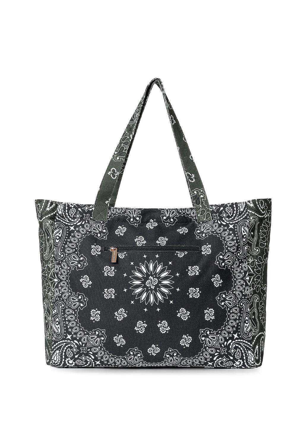 Bandana Tote- Black/Army