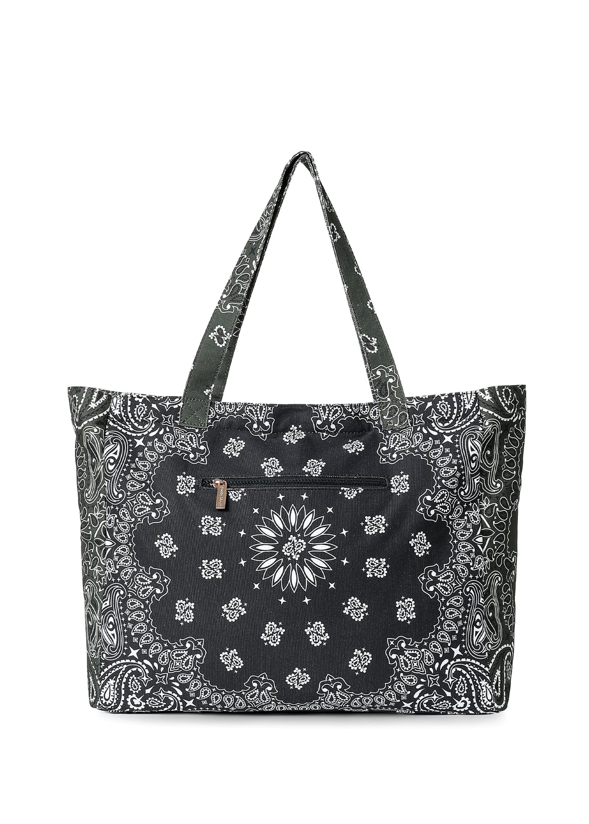 Bandana Tote- Black/Army