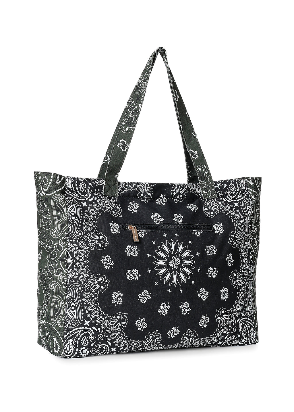 Bandana Tote- Black/Army