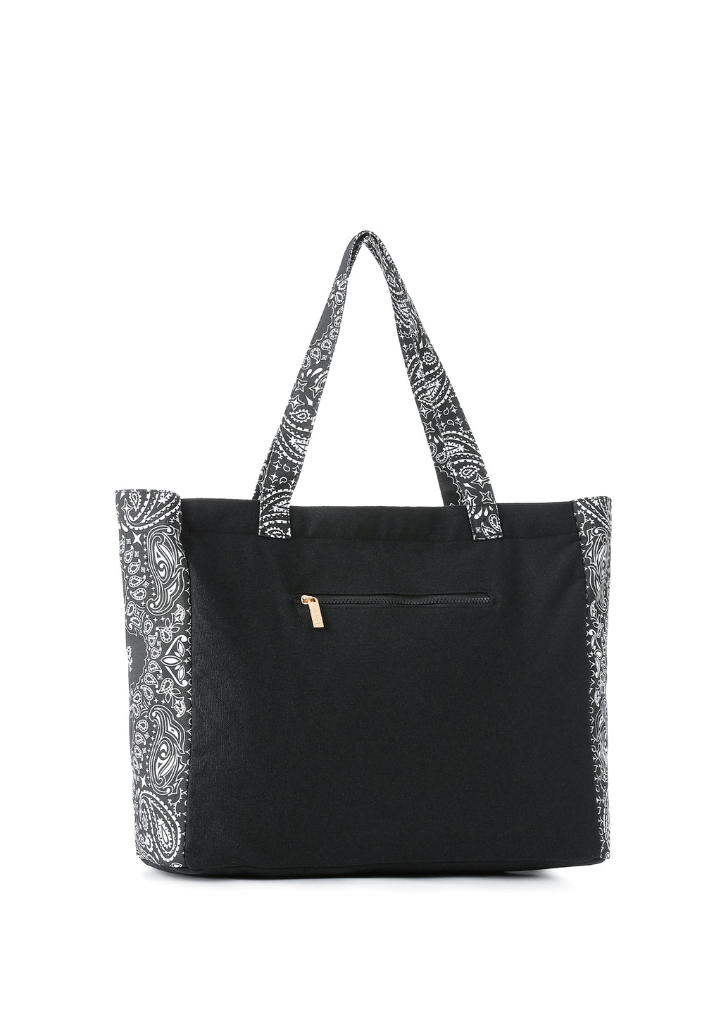 Bandana Tote- Black/Black
