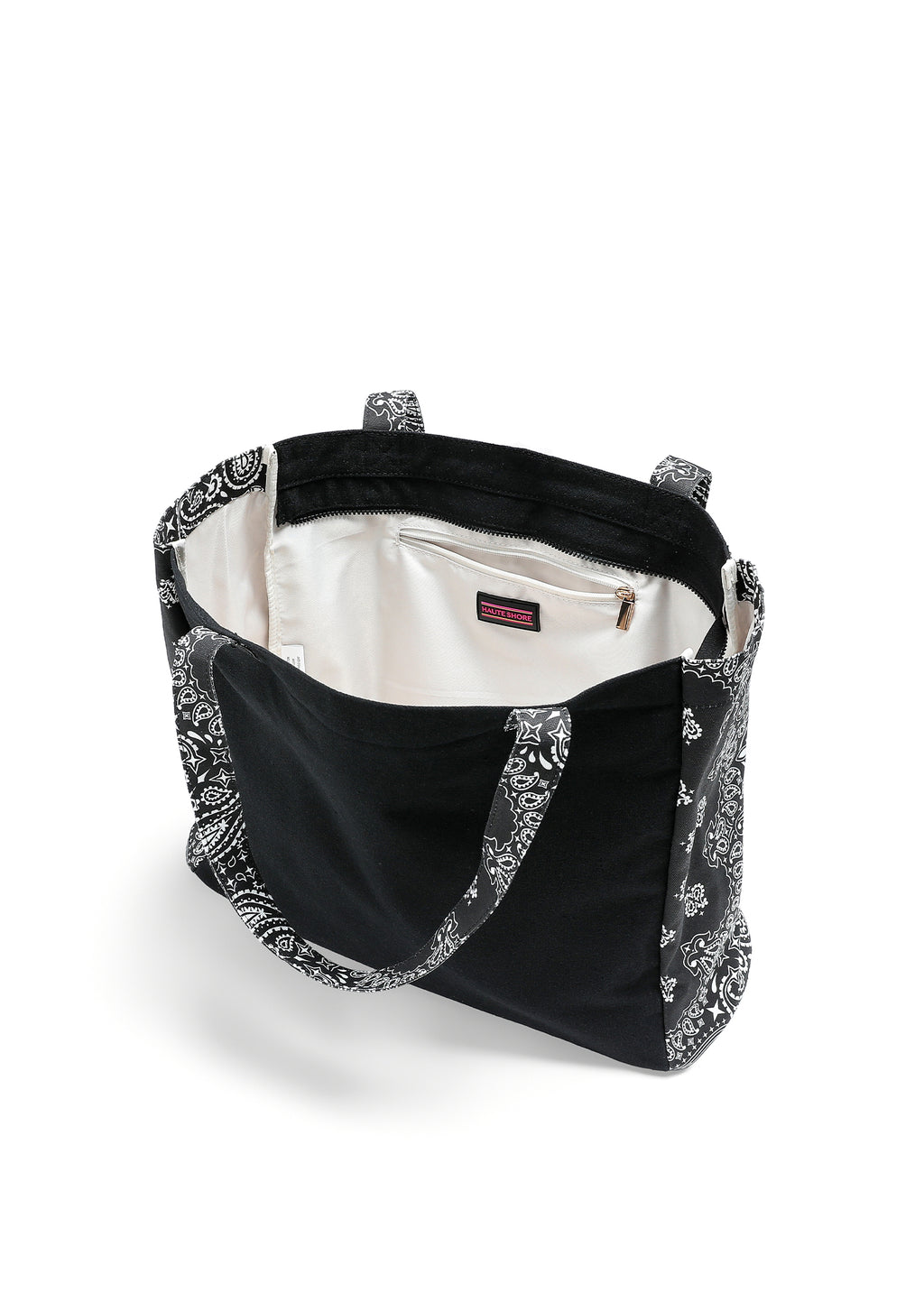 Bandana Tote- Black/Black