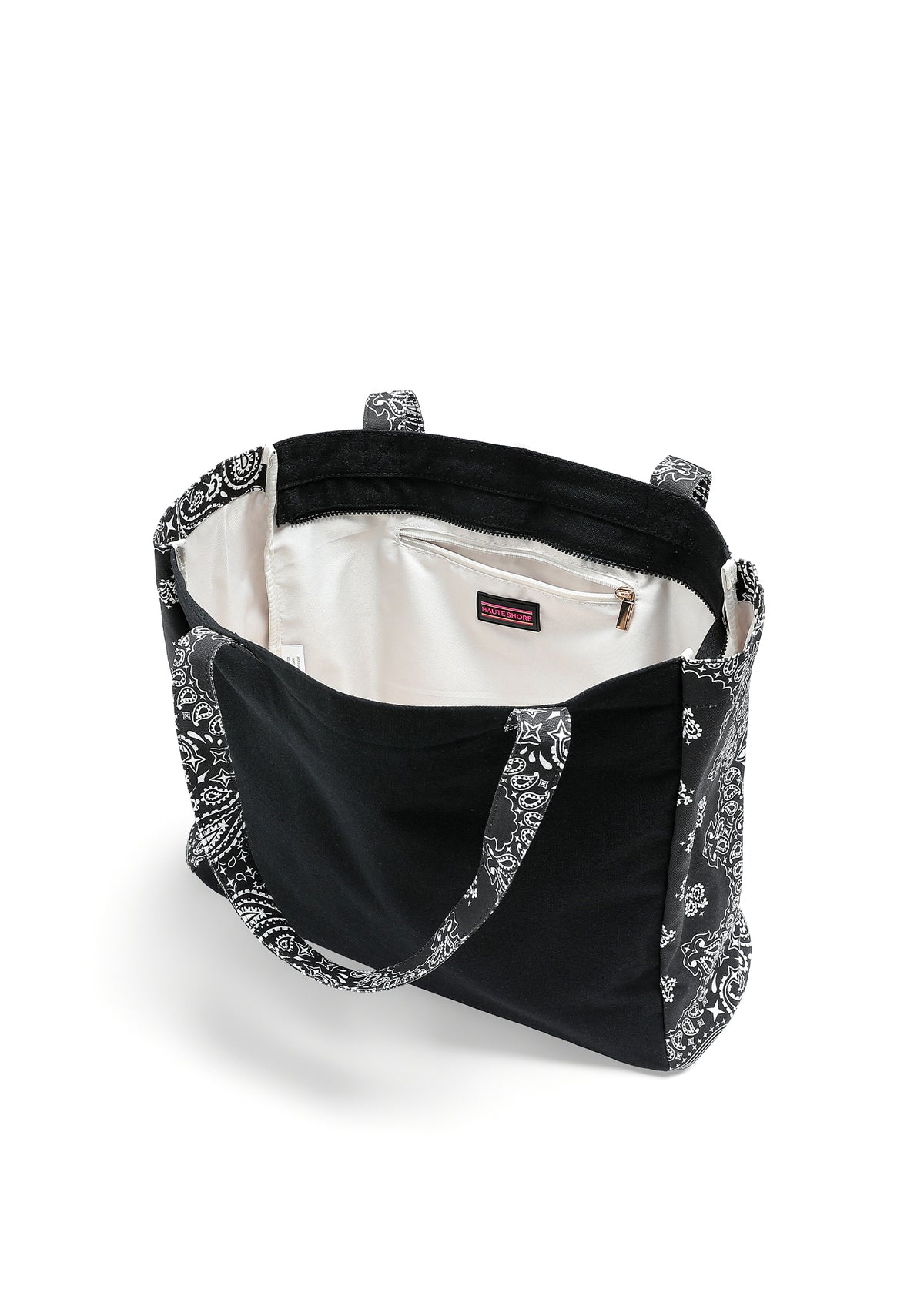 Bandana Tote- Black/Black