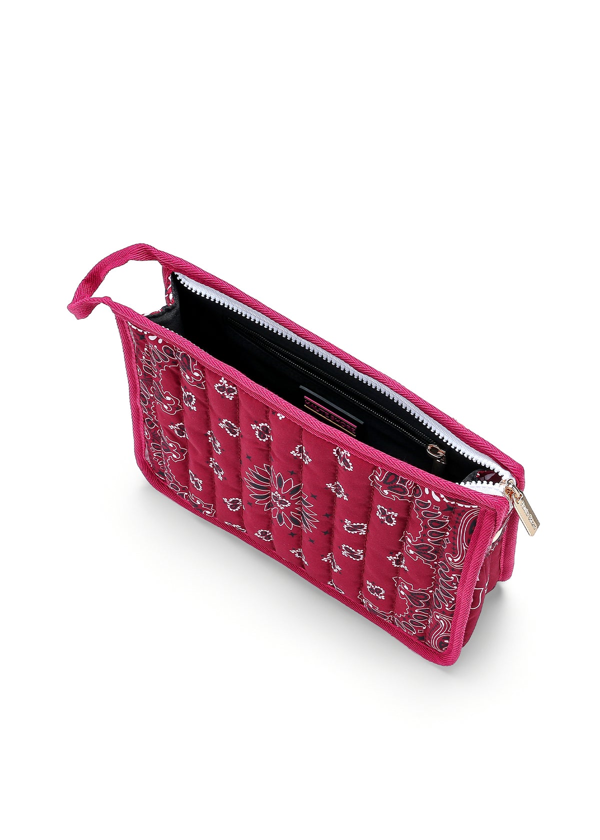 Bandana Pouch Burgundy/White