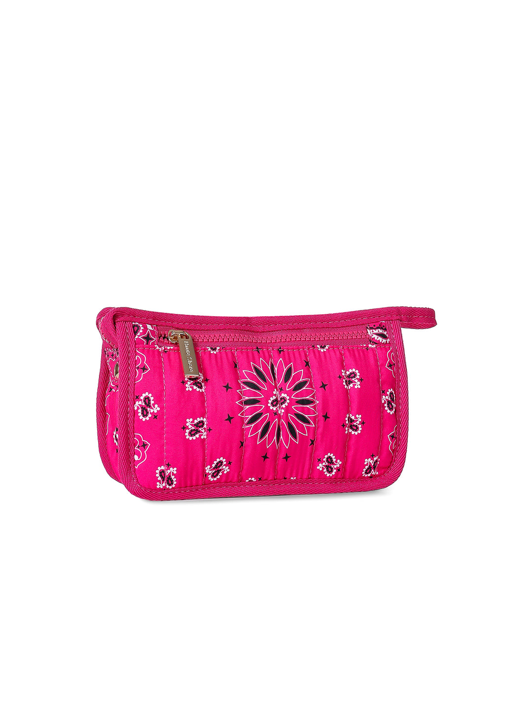 Bandana Cosmetic Pouch Hot Pink