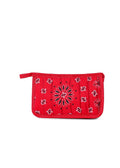 Bandana Cosmetic Pouch Red