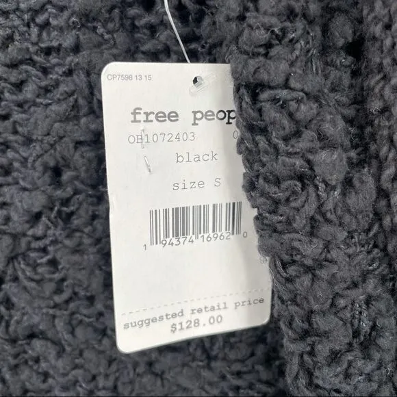 -Free People Women's Cropped Oversized Sweater NWT