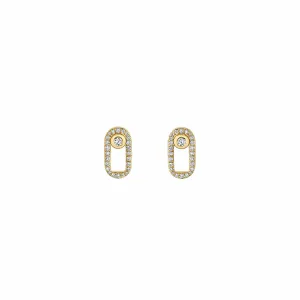 0.38ctw Diamond Pavé Singleton Studs