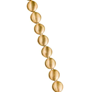 14kt yellow gold silky satin round bracelet