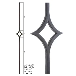 16.6.8 Aalto Modern Series Single Diamond Hollow Baluster