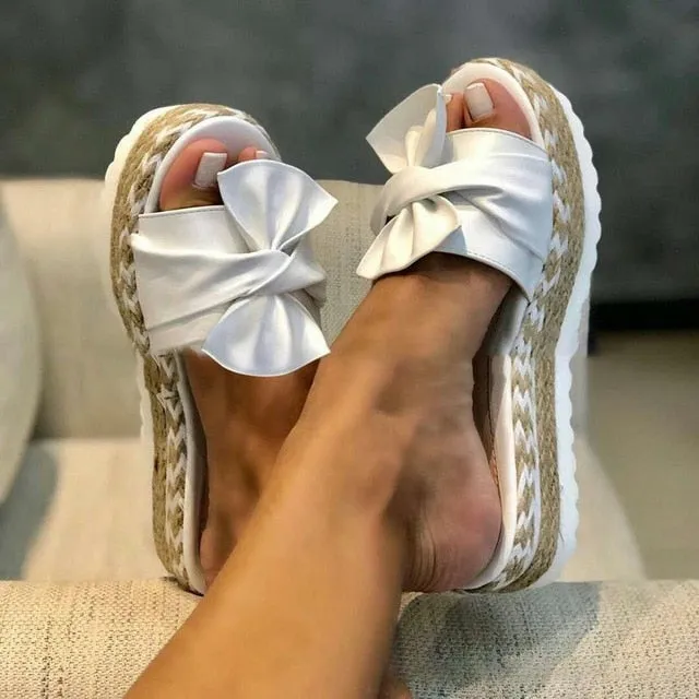 2020 Summer Fashion Women Bow Sandals