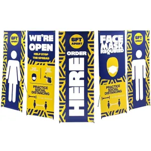 24 x 62in. X-Banner Stand with Super Flat Vinyl Graphic Package (5 Pack)