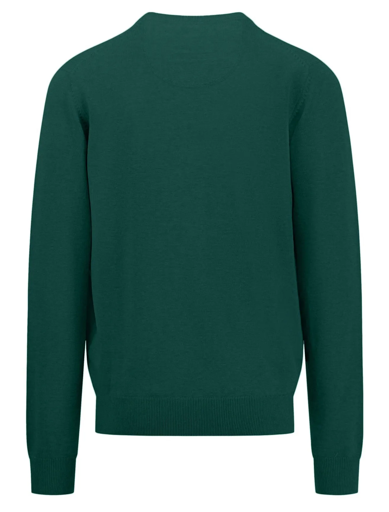 30% OFF - FYNCH HATTON V-Neck Sweater - Men's Fine Knit – Emerald Green - Size: MEDIUM