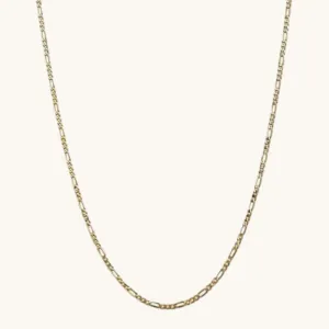 3.00mm Flat Figaro Chain Necklace