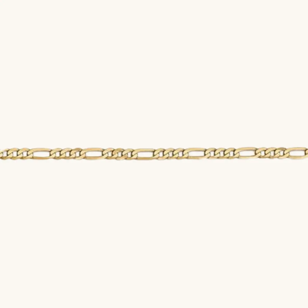 3.00mm Flat Figaro Chain Necklace