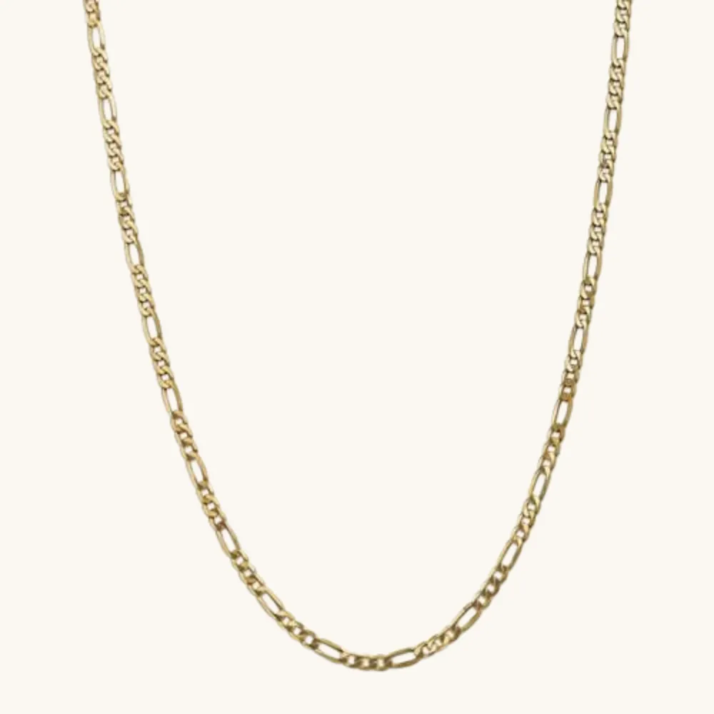 4.00mm Flat Figaro Chain Necklace