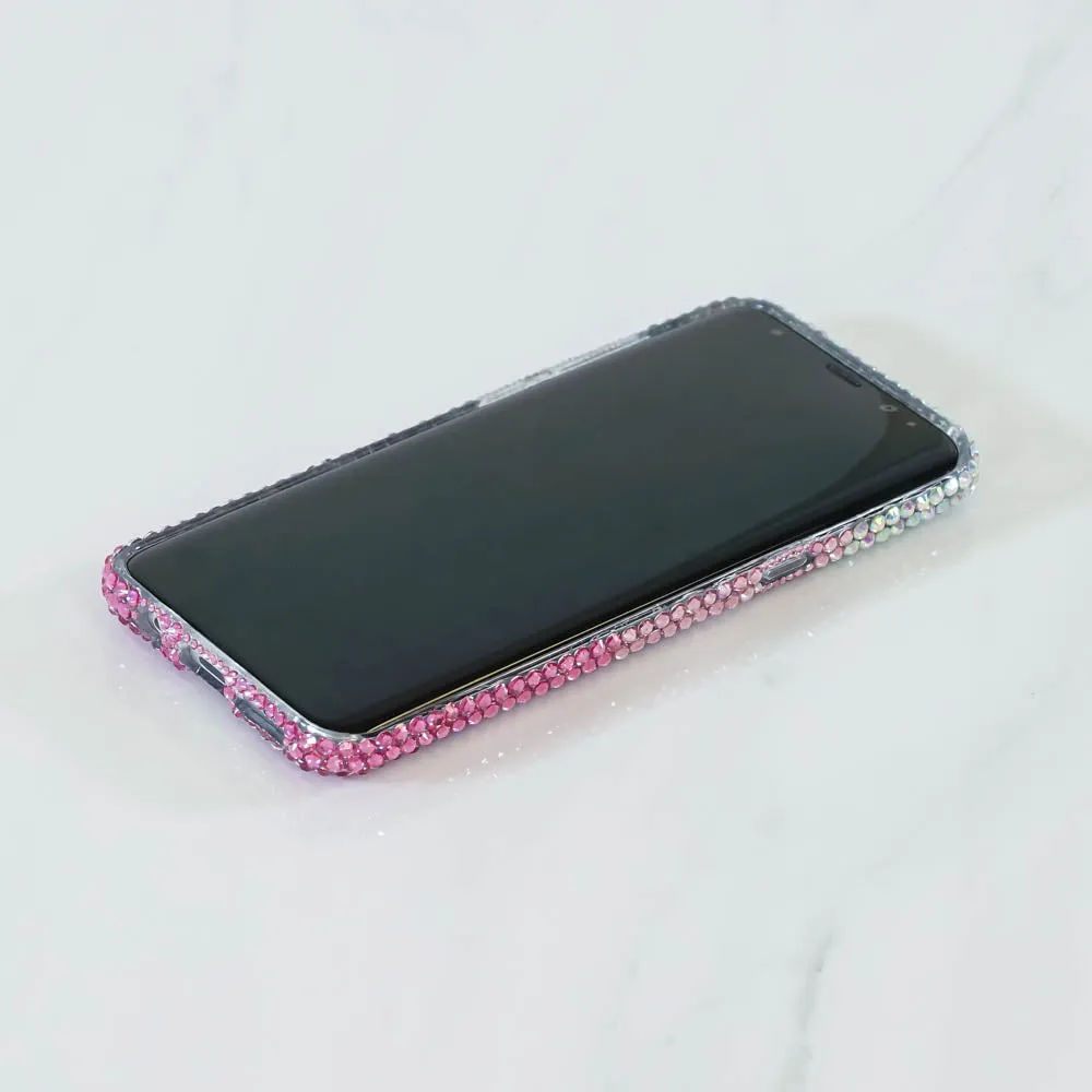 AB Clear Crystals Fades to Pink Design (style 910)