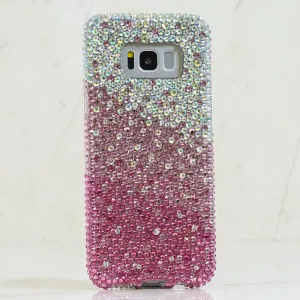 AB Clear Crystals Fades to Pink Design (style 910)