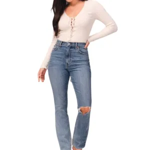 Abercrombie Curve Love The ‘90s Slim Straight Ultra High Rise 26/2R