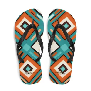African Print Flip-Flops