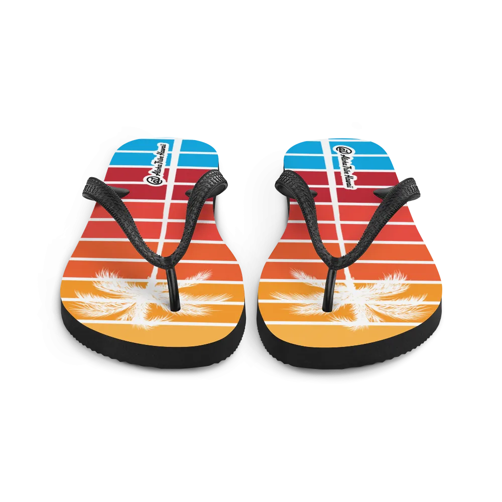 Aloha Tribe -Sunset Palm- Flip-Flops