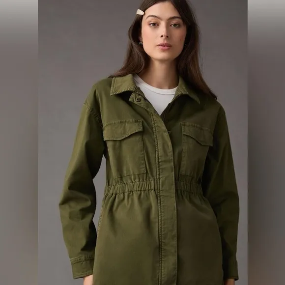 Anthropologie X Sanctuary | Relaxed Fit Utility Shirt Jacket Size Medium Fall