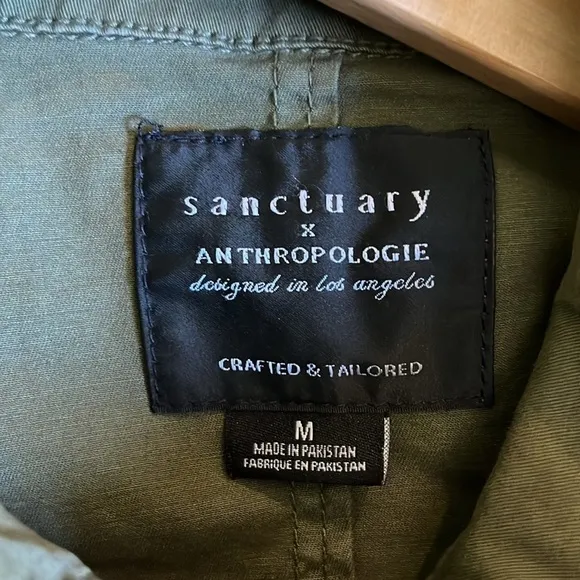 Anthropologie X Sanctuary | Relaxed Fit Utility Shirt Jacket Size Medium Fall
