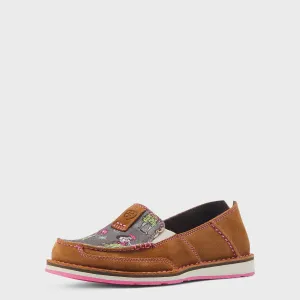 Ariat Cruiser Western Aloha Nutty Bean Hula Print Shoes