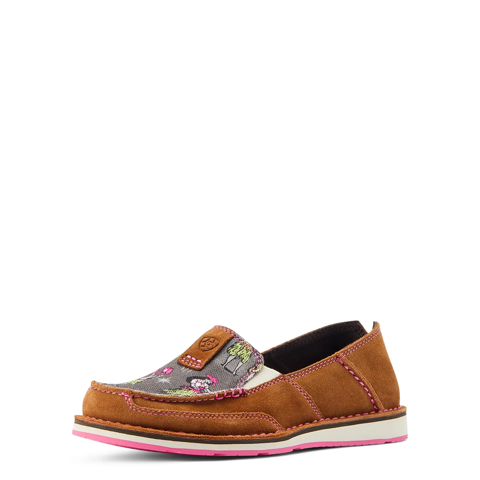 Ariat Cruiser Western Aloha Nutty Bean Hula Print Shoes