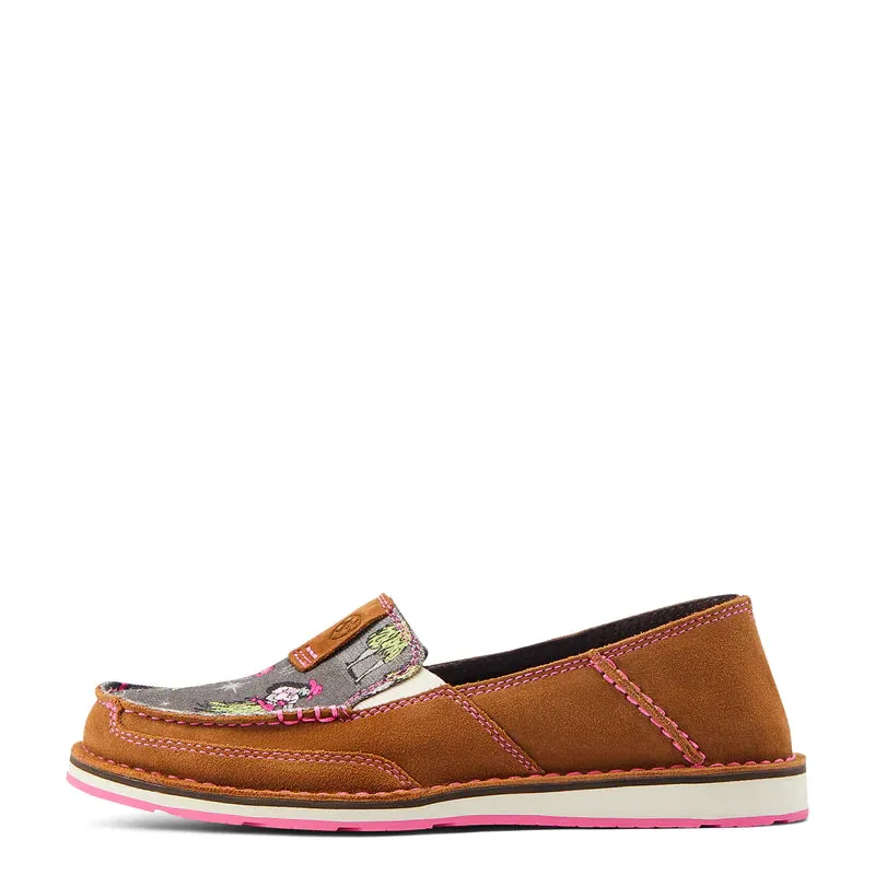 Ariat Cruiser Western Aloha Nutty Bean Hula Print Shoes