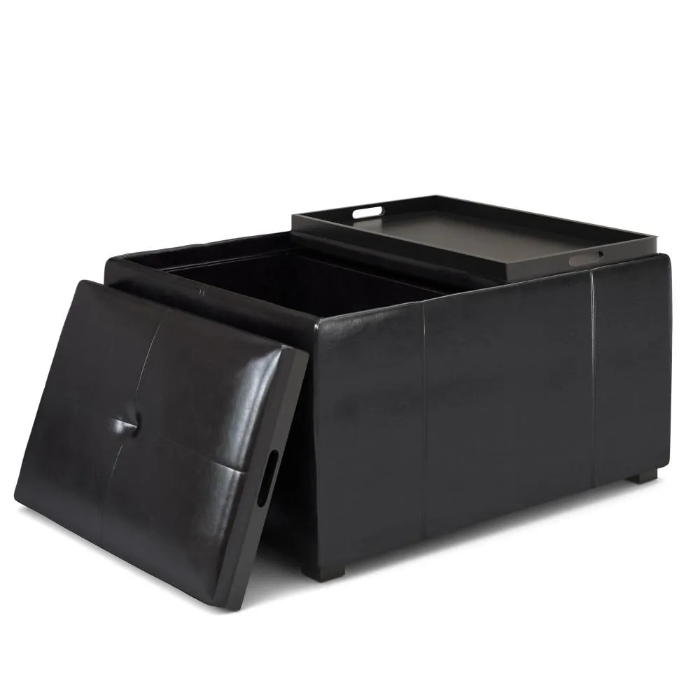 Avalon Small Coffee Table Storage Ottoman