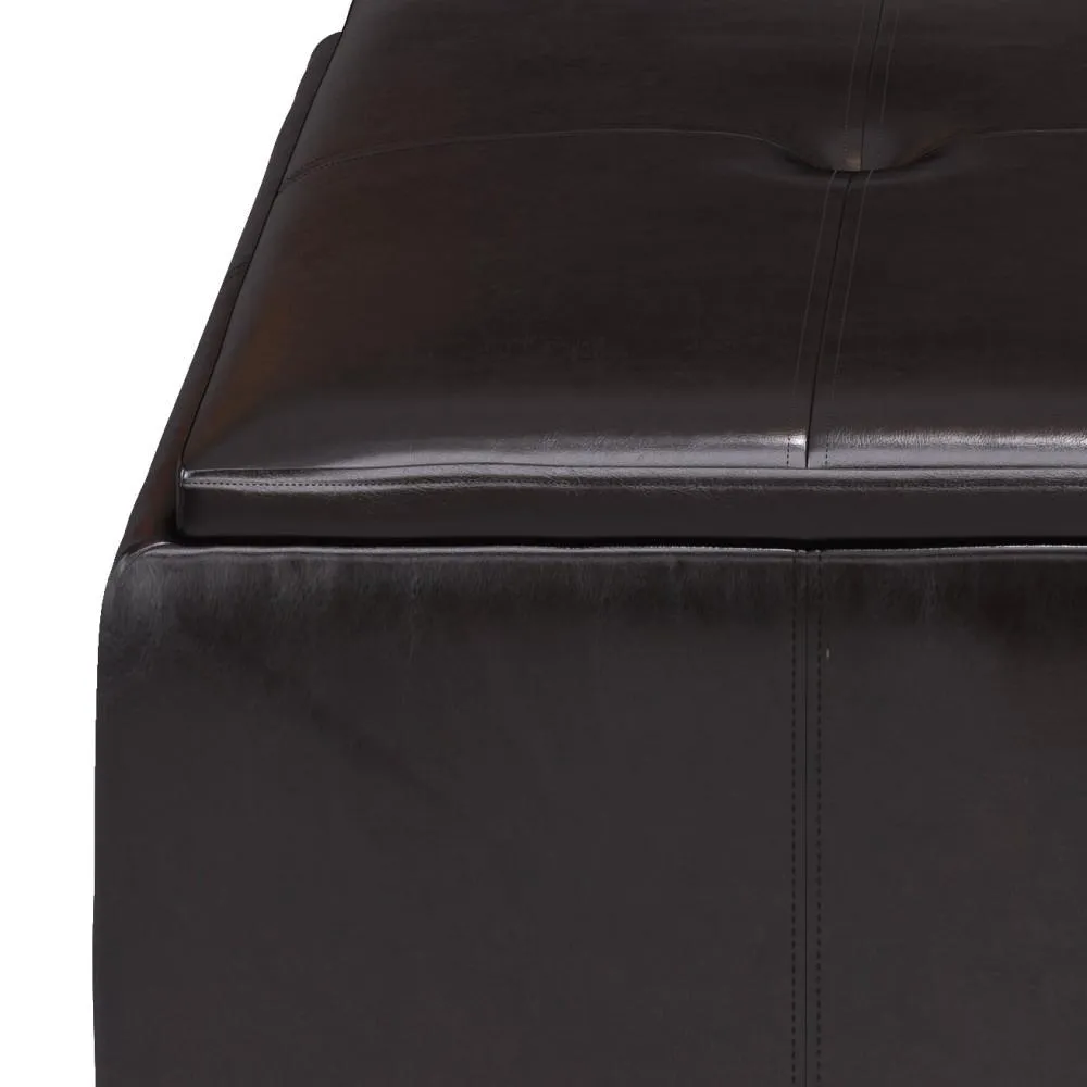 Avalon Small Coffee Table Storage Ottoman