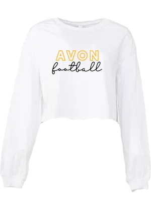 Avon Football Crop Long Sleeve Tee