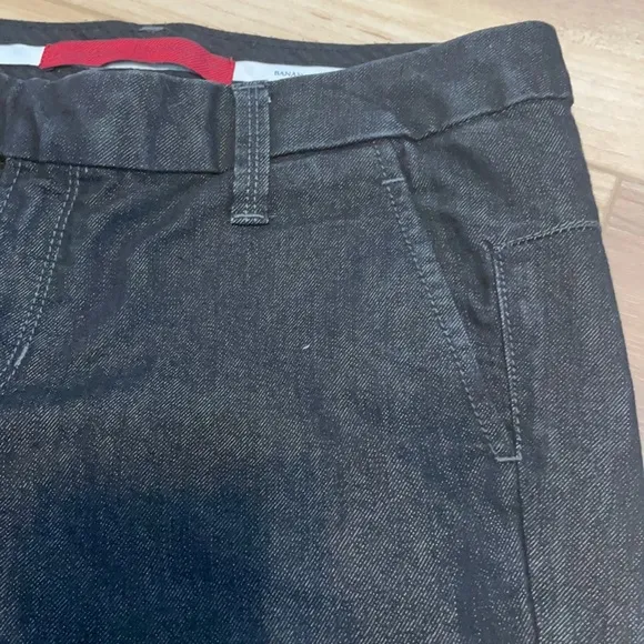 Banana republic flare Womens size 2 blue jeans flare wide leg cotton dark