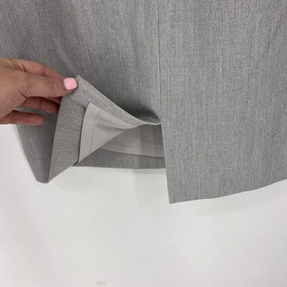 Banana Republic Size 2 Gray Textured Dress Stretch Career Business