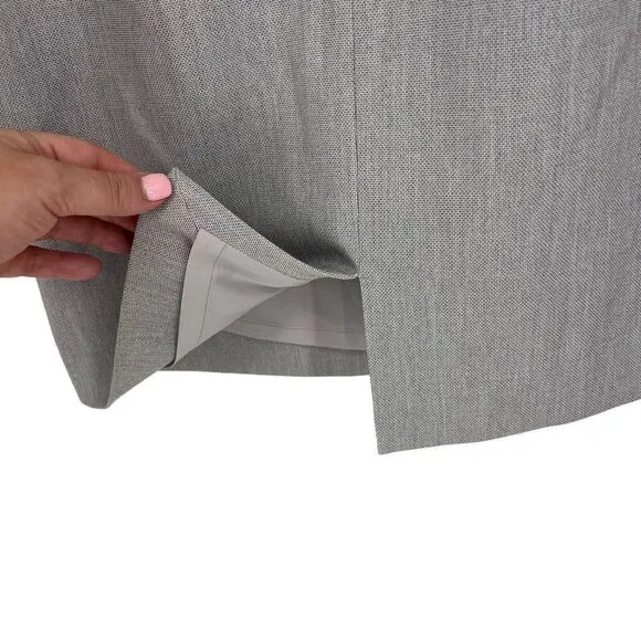 Banana Republic Size 2 Gray Textured Dress Stretch Career Business