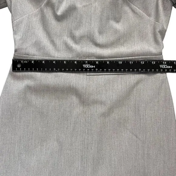 Banana Republic Size 2 Gray Textured Dress Stretch Career Business