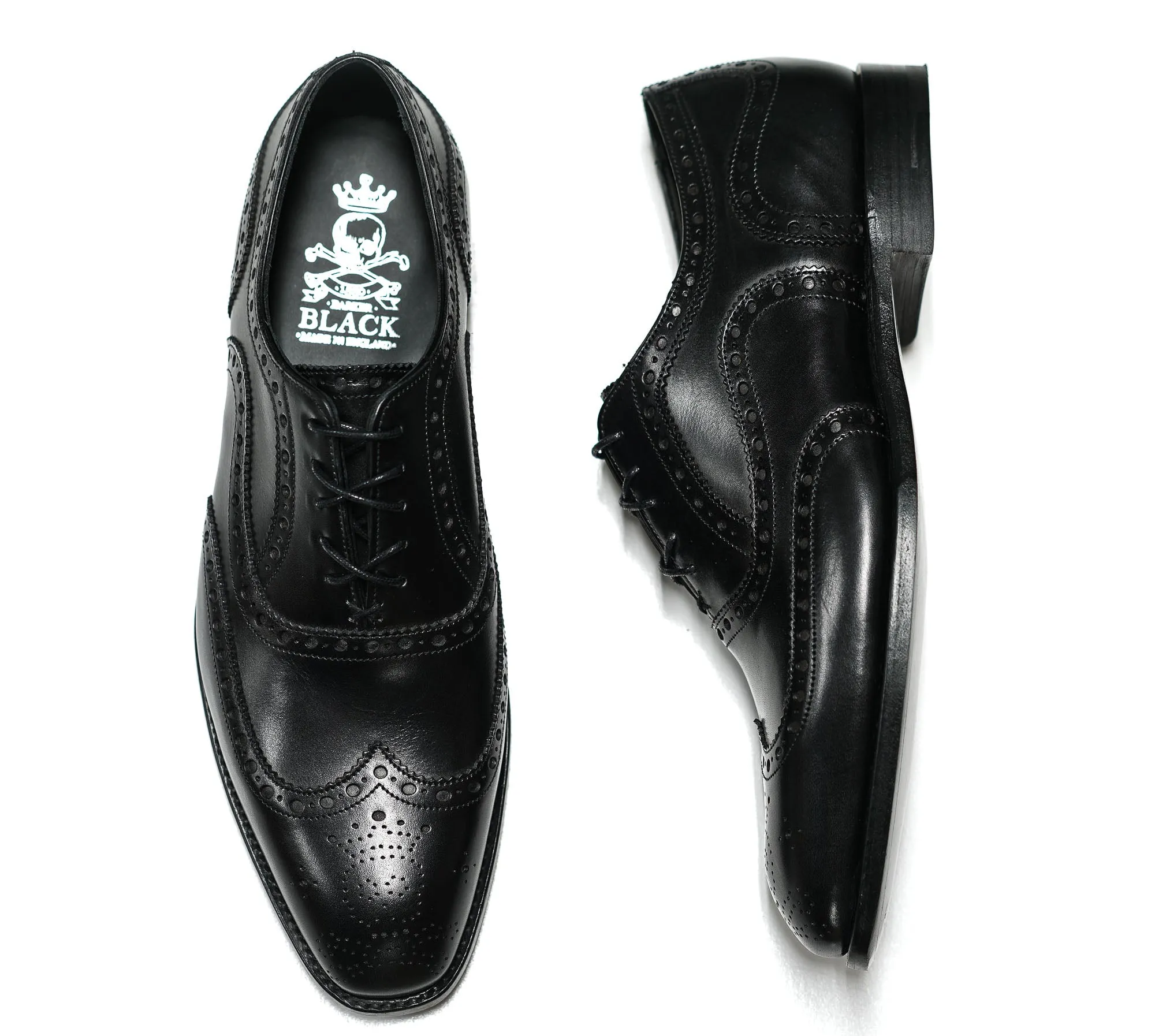 Barker Black Men's Leather Black Archdale Lace Up Shoe 45% off