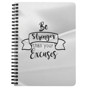 Be Stronger Than Your Excuses | Gifts for Her | Boss Lady | Motivation | Inspire | Journal