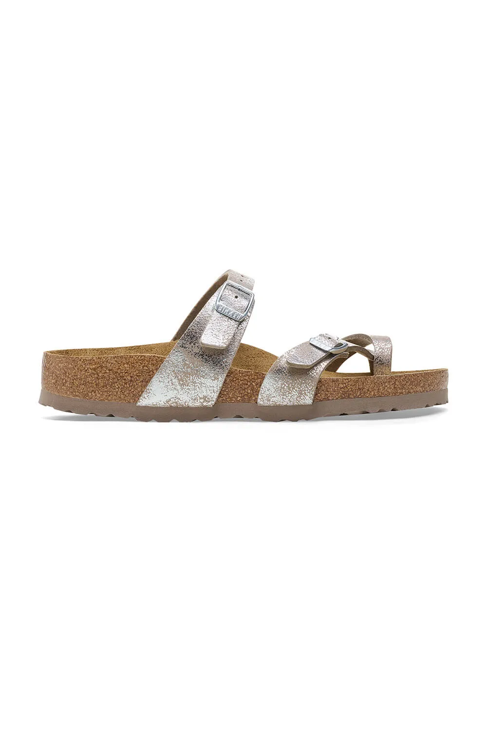 Birkenstock Mayari Sandals in Washed Metallic Silver | 1026992